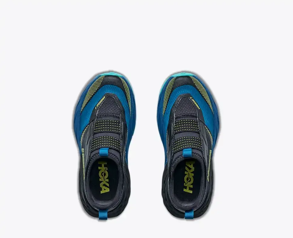 HOKA Speedgoat 7 Black Night Glow Blue (Little Kids)