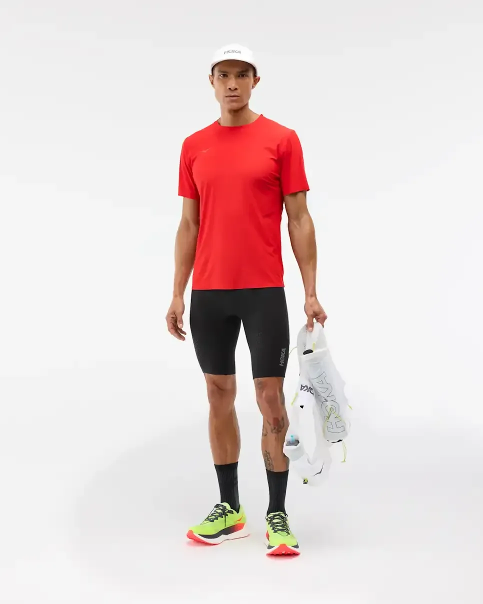 HOKA Airolite Short Sleeve 2.0 Vermillion
