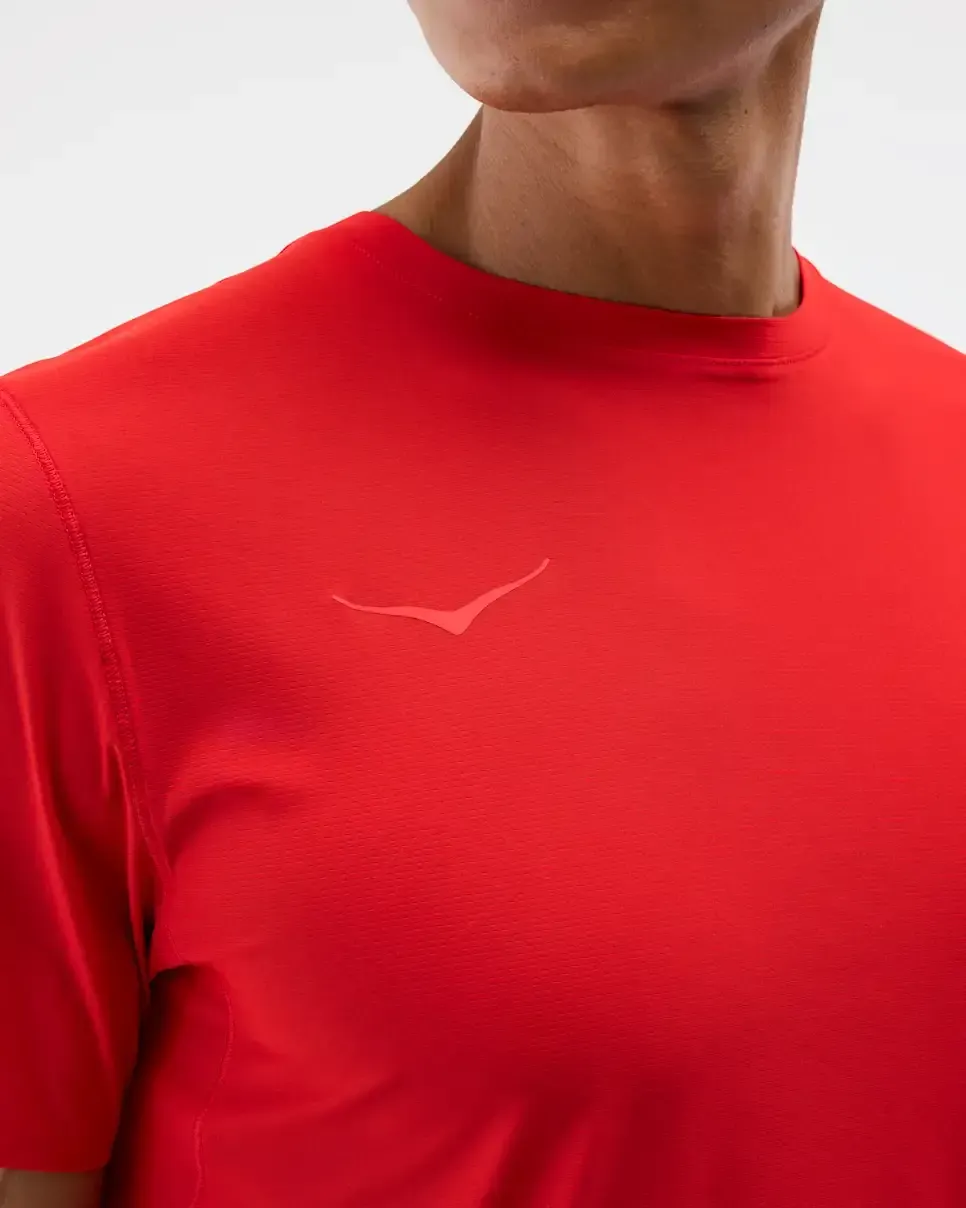 HOKA Airolite Short Sleeve 2.0 Vermillion