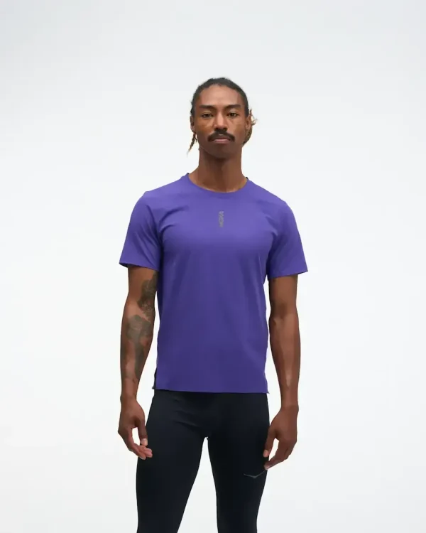HOKA EveryRun Short Sleeve Cosmic Purple