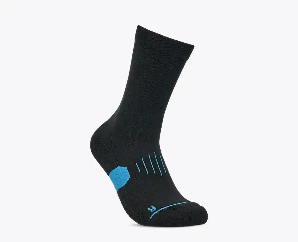 HOKA Graphic Crew Run Sock Black