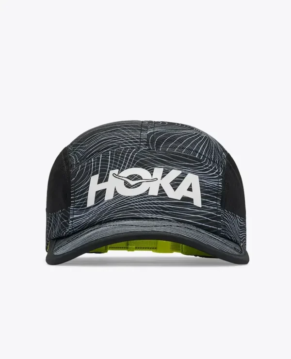 HOKA HOKA Run Hat Black White Prt