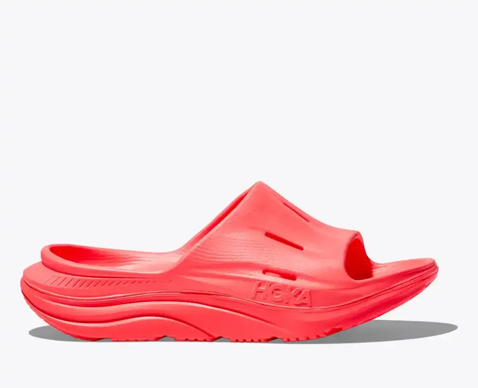 HOKA ORA Recovery Slide 3 Neon Flame