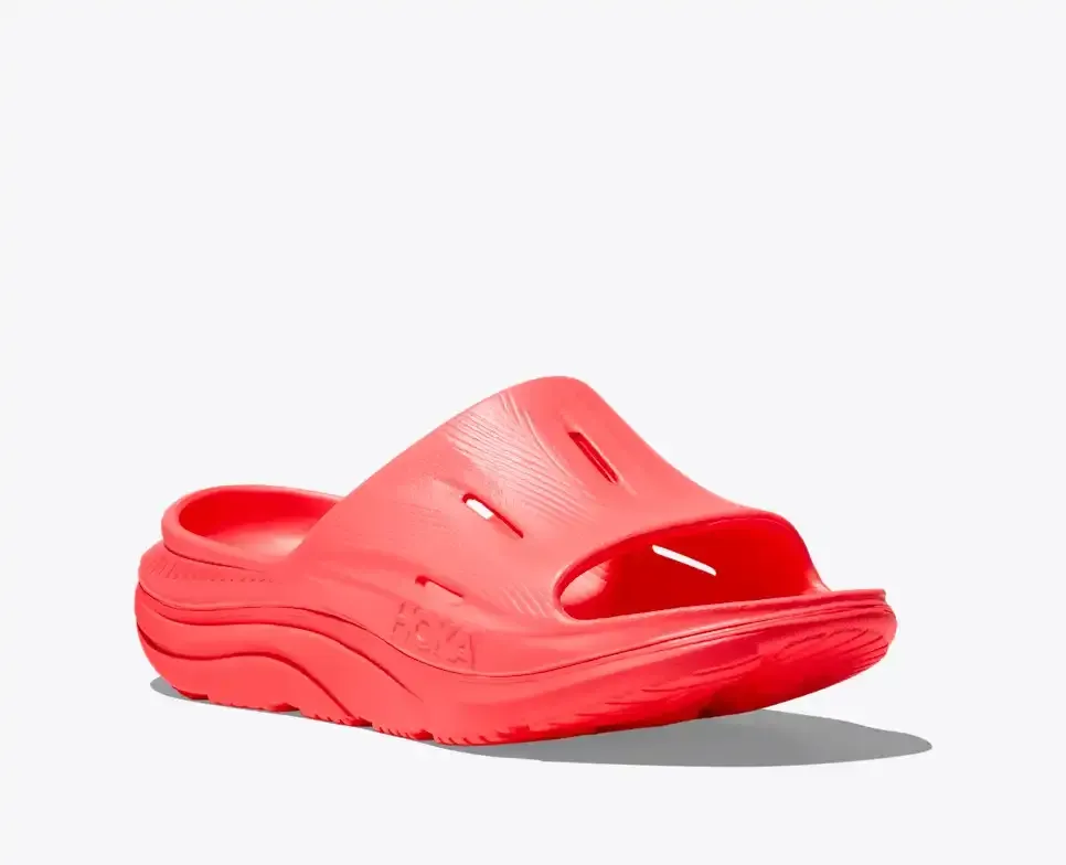 HOKA ORA Recovery Slide 3 Neon Flame