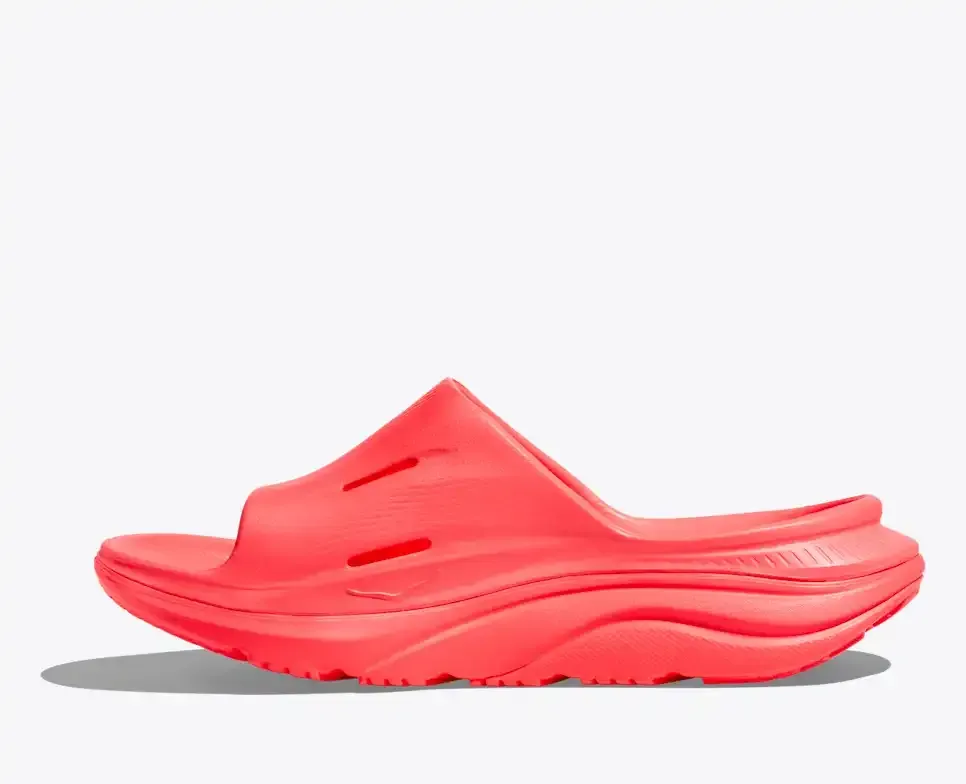 HOKA ORA Recovery Slide 3 Neon Flame