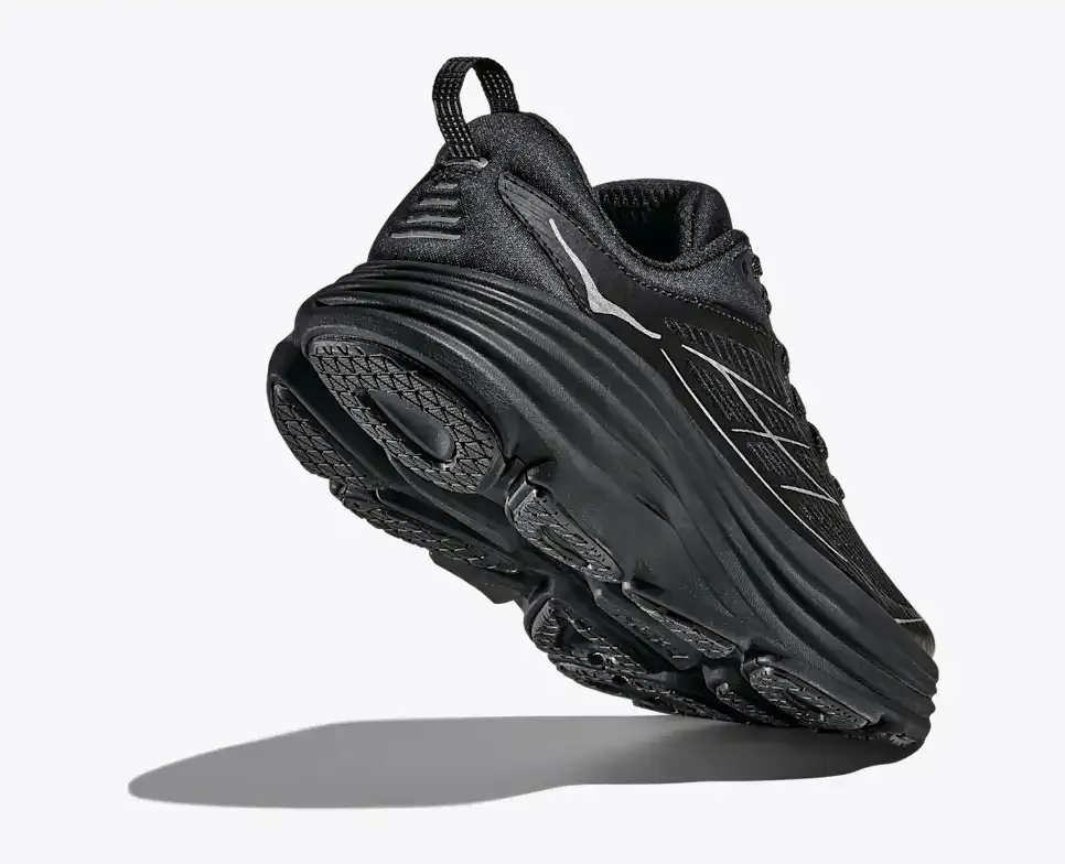 HOKA Stealth/Tech Bondi 8 Caged Black Silver