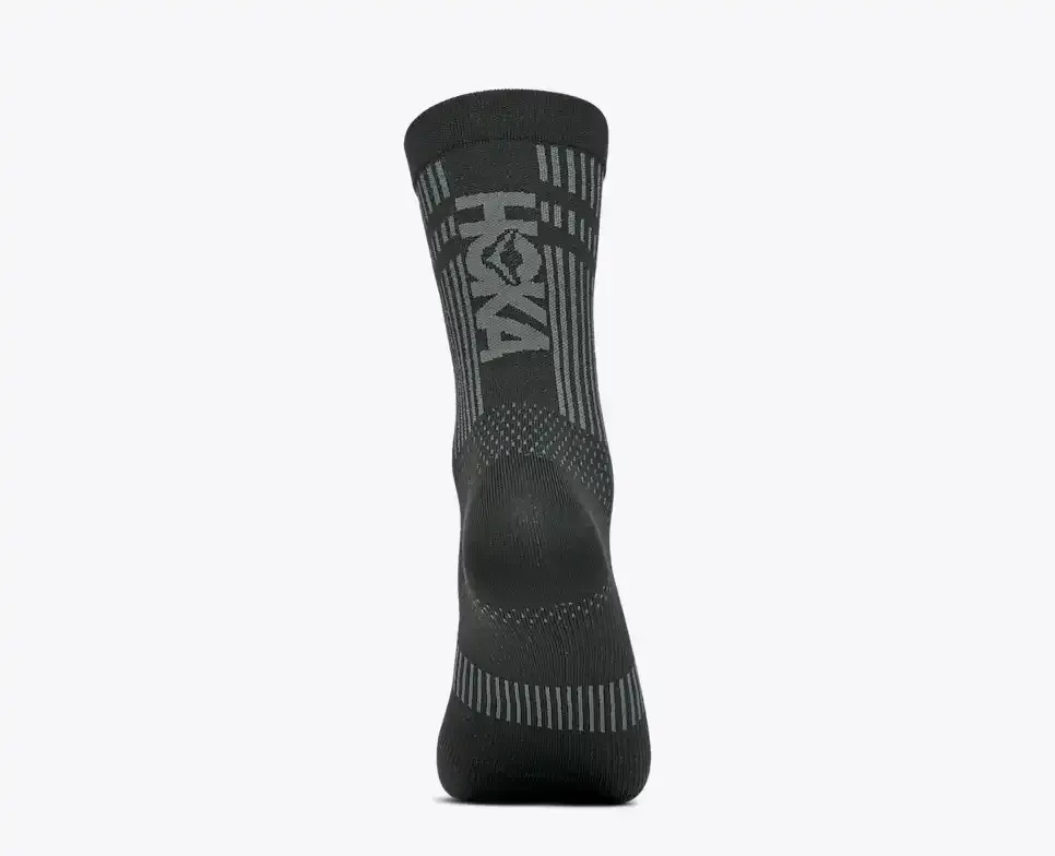 HOKA Trail Run Crew Sock Black