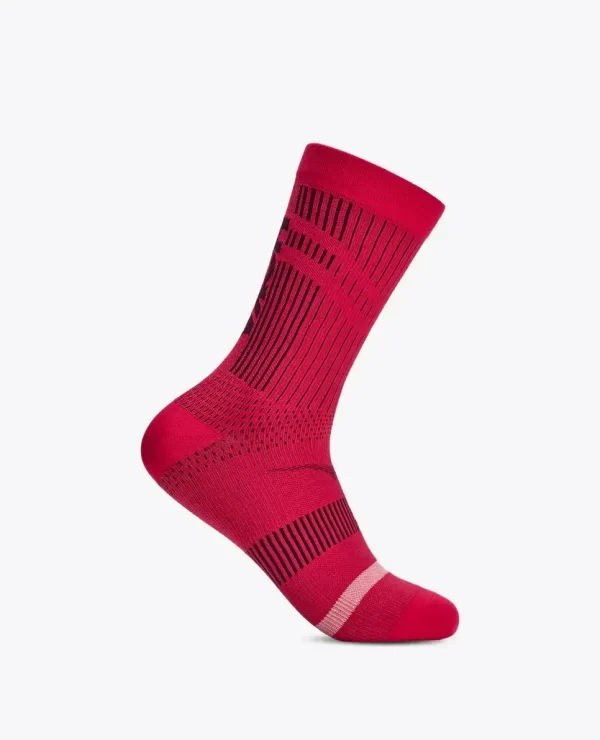 HOKA Trail Run Crew Sock Cerise