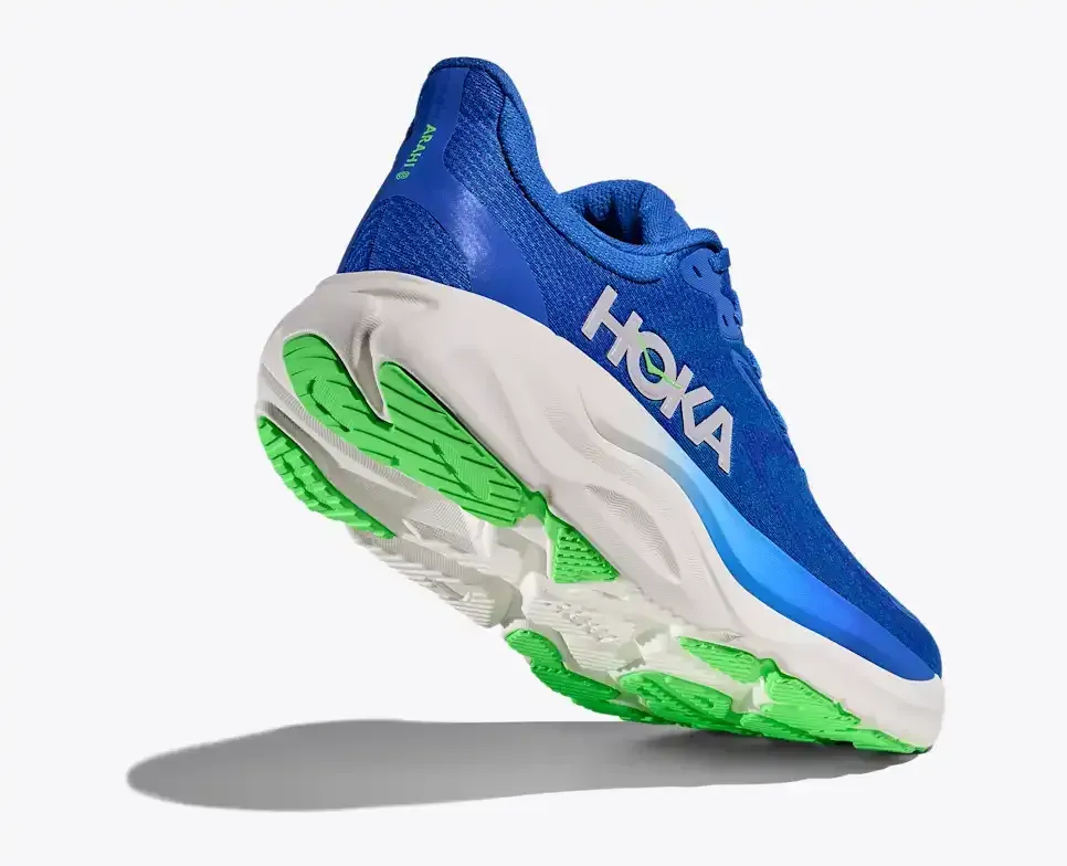 HOKA Arahi 8 Cobalt Blue Neon Green