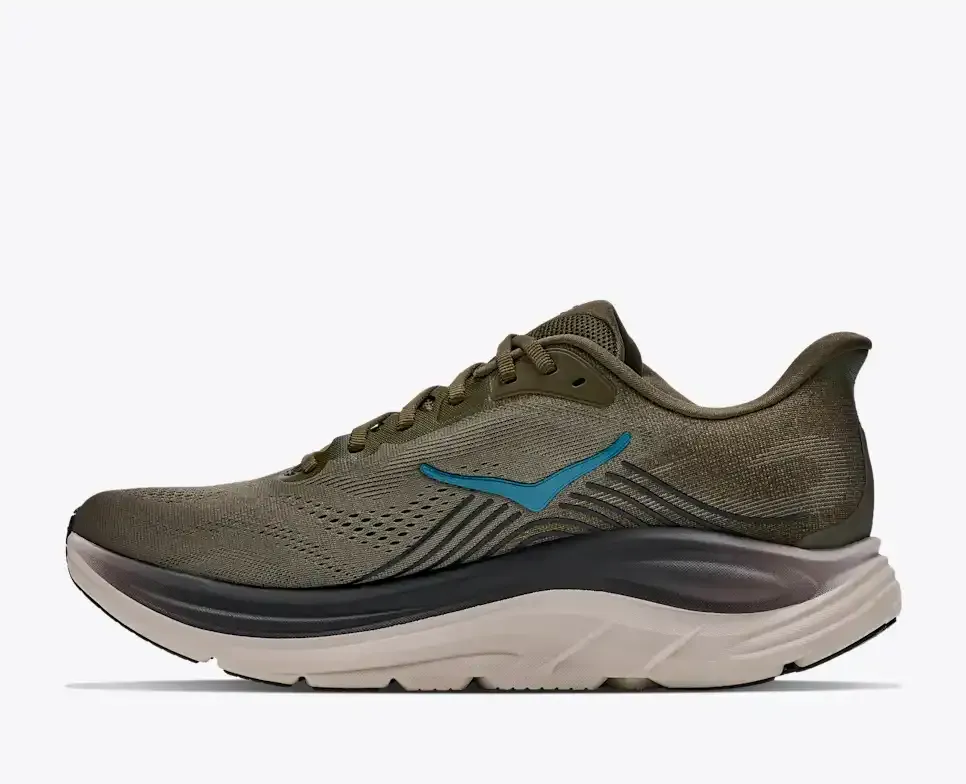 HOKA Clifton 11 Antique Olive River Rock Grey