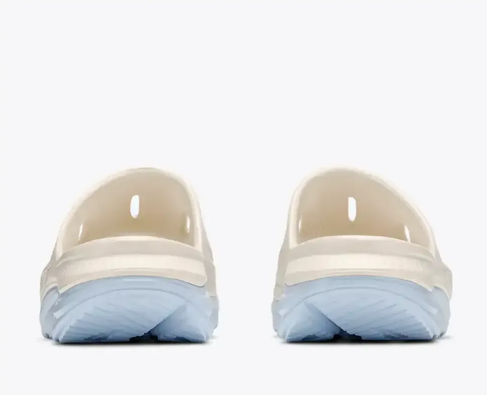 HOKA ORA Recovery Slide 3 Alabaster Ambient Blue